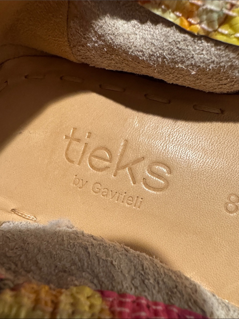 Tieks Aquarella Floral Ballet Flats in Pink, Yellow & Orange - Picture 2 of 14